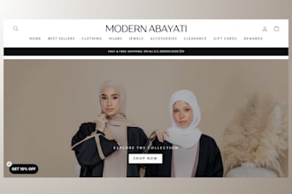 design abaya website abaya shopify store abaya clothing store islamic wear store