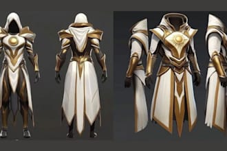 design a custom 3d cosplay avatar for vtubing, print, or display