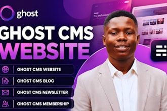 build ghost cms website customize cms theme setup ghost cms blog website