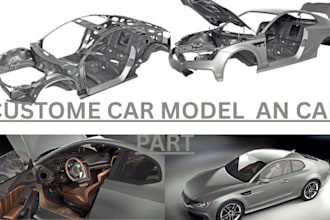 3d car model body kit custom car parts rc widebody kit automotive cad 3d print