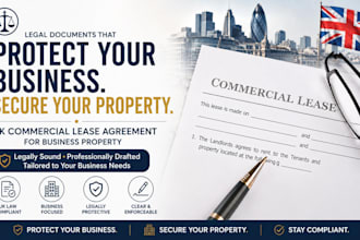 create UK commercial lease agreement for business property