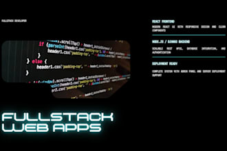build a full stack web app with react frontend and nodejs or django backend