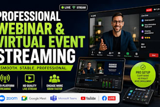 setup webinar live streaming for zoom and virtual event hosts