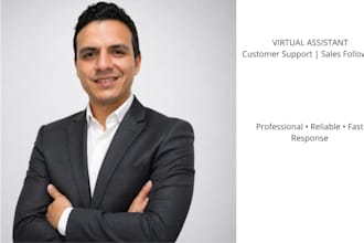 virtual assistant for customer support and sales follow up