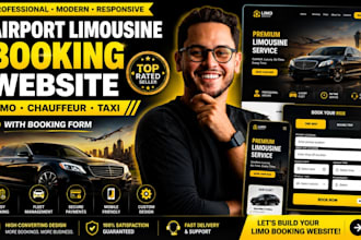 build airport limousine chauffeur taxi booking website limo with booking form