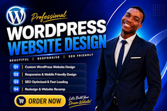 create or redesign your wordpress blog and landing page