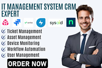 setup atera ninjaone freshservice jira service wrike sysaid IT management system