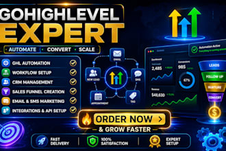 setup go high level, gohighlevel automation, CRM, pipelines