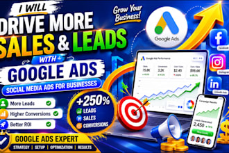 drive sales and leads with google ads marketing social media ads for businesses