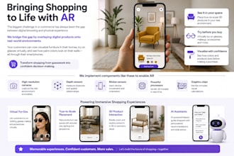 build ar spatial commerce app, ar design app, ar furniture app like wayfair