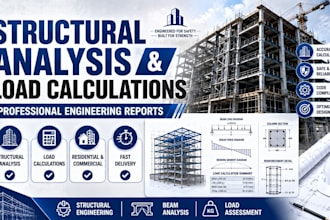perform structural analysis and load calculations for residential and commercial