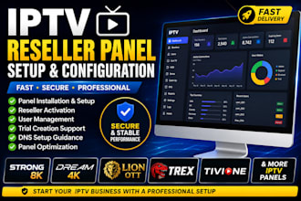 setup reseller panel, lion ott, trex, strong8k, dream4k, xtream ui, xui one