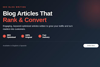 write SEO blog posts and articles that rank and engage your readers