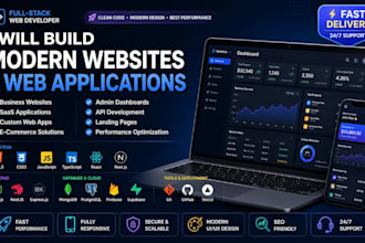 build a custom website responsive business web app wordpress react nodejs