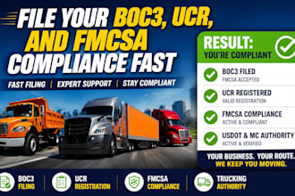 file your boc3, ucr, and fmcsa compliance fast
