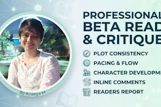 beta read and critique your novel