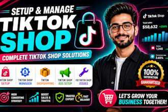 setup tik tok shop, fix tik tok shop manager, tiktok dropshipping shop ads setup
