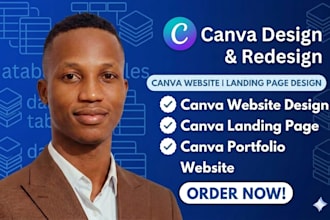 be your canva website design canva landing page canva portfolio website expert