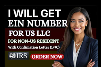 register US llc and get ein number for non US residents tax id