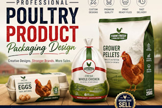 create eye catching poultry product packaging design