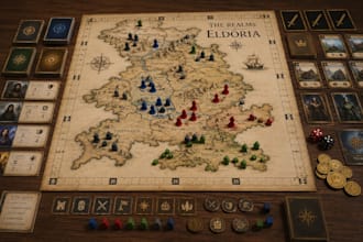design custom board game cards and tabletop game art