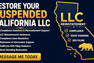 restore your suspended california llc and resolve compliance issues fast today