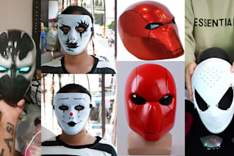 sculpt custom 3d mask 3d helmet cosplay armor cosplay mask 3d print anime mask