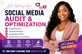 audit and optimize your social media accounts for growth