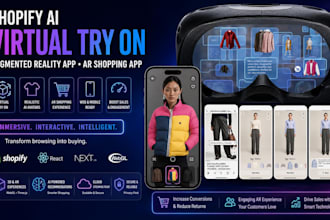 shopify ai virtual try on, augmented reality app, ar shopping app