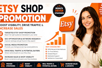 boost etsy shop sales with etsy shop promotion, etsy listings, etsy SEO listing