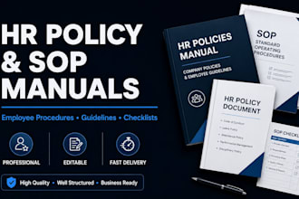 create HR policies, procedures and sop manual for your business