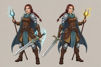 draw dnd concept art, dnd fantasy art, 2d game art