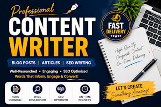 write blog posts and article