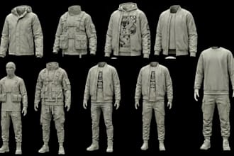 create 3d clothing model uv mapping glb fivem gang 3d custom second life outfits