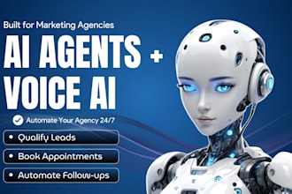 build gohighlevel ai agent and voice ai for marketing agency automation