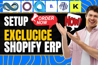 setup shopify erp netsuite odoo acumatica brightpearl cin7 katana unleashed