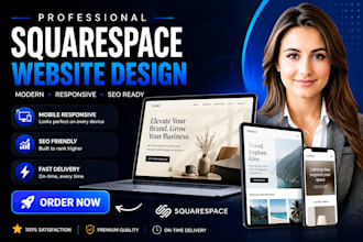 build squarespace website, design or development squarespace