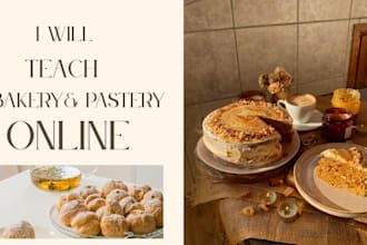 teach baking and pastry making from beginner to professional level