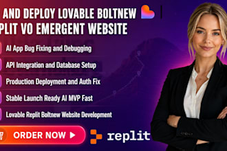 build lovable replit boltnew emergent ai website landing page and web app