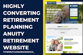 design retirement annuity retirement planning leads website