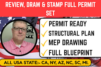 licensed engineer,permit ready building permit, USA licensed architect, pe stamp