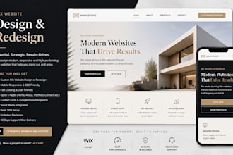 wix website design wix website redesign wix website development wix website