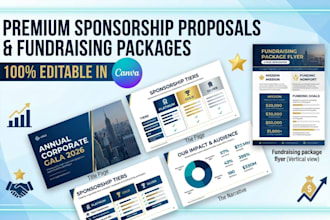design sponsorship proposal sponsor deck and fundraising package in canva