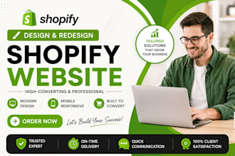 design, redesign, and optimize a high converting shopify store