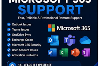 fix microsoft 365, outlook, teams and onedrive