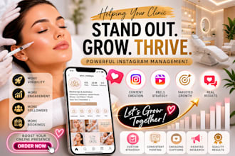 manage instagram for medical spas, aesthetic clinics and botox clinics