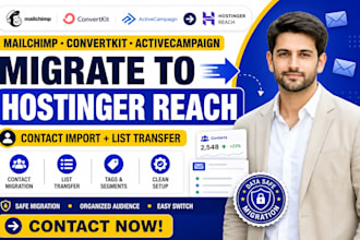 migrate mailchimp convertkit activecampaign into hostinger reach