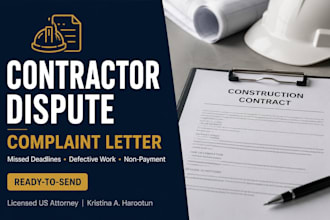 write a powerful contractor and agreement violation complaint as a US attorney