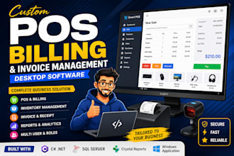 create a complete pos, food, billing, inventory software