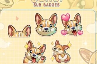 draw custom furrystickers, telegram sticker pack, discord stickers, furry badge